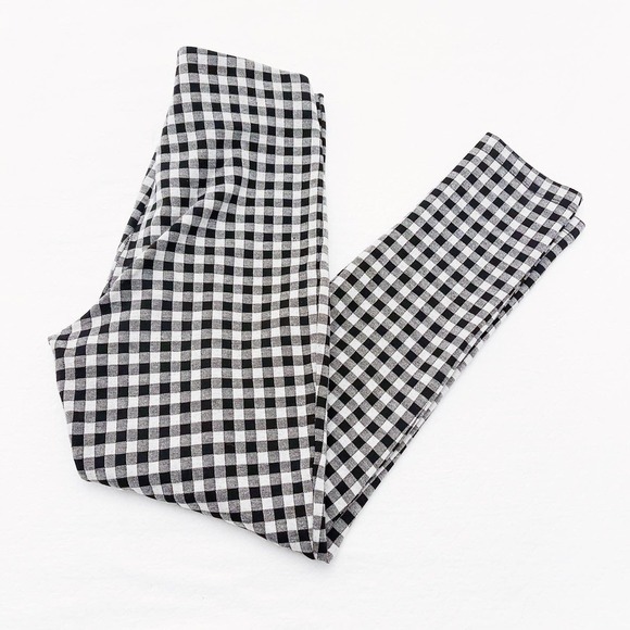 Zara Checkered Flannel Skinny Pant Front Zipper SZ L NWOT - Picture 6 of 6